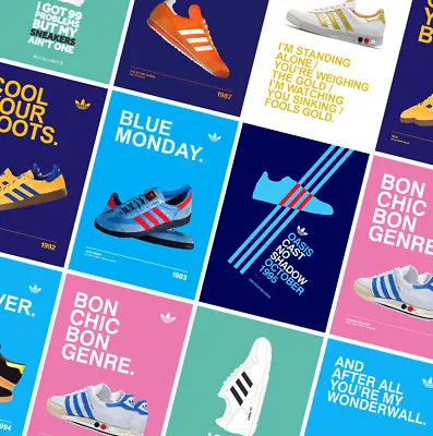 £3.49 • Buy ADIDAS CASUALS CLASSIC TRAINERS POSTERS PRINTS - Oasis - Gallagher - Stone Roses