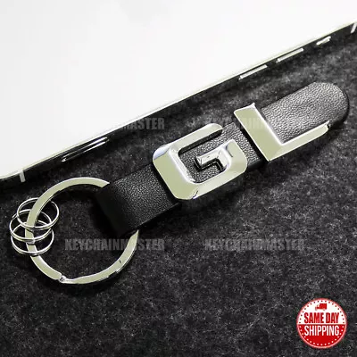 Mercedes-Benz GL 3D Letter Logo Leather Car Home Keychain Ring Gift AMG Sport • $12.99