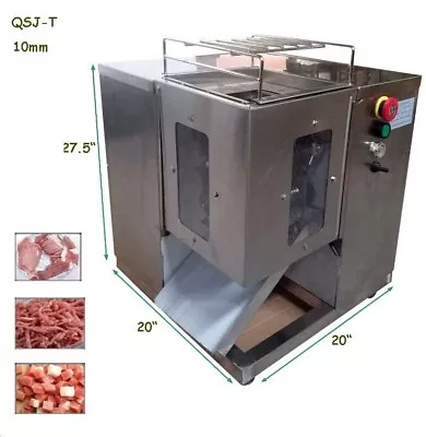 Updated110V QSJ-T Shredded Meat Cutting Machine Grinder 10mmBlade W/Double Blade • $1734.30