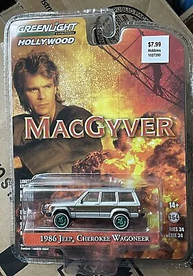 Greenlight CHASE Hollywood Macgyver 1986 Jeep Cherokee Wagoner • $15