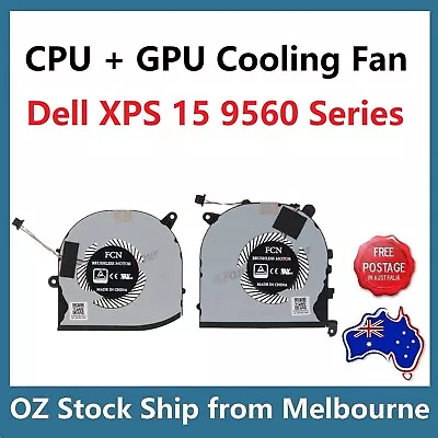 CPU GPU Cooling Fan For Dell XPS 15 9560 Precision 5520 M5520 0VJ2HC 0TK9J1 • $45
