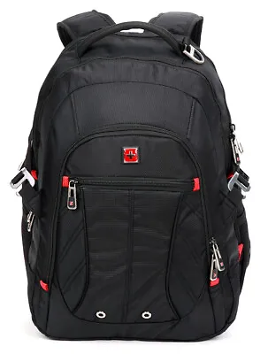 Swiss 16  Waterproof Laptop Backpack Travel School Backpack Shoulder Bags SW8110 • $85.79