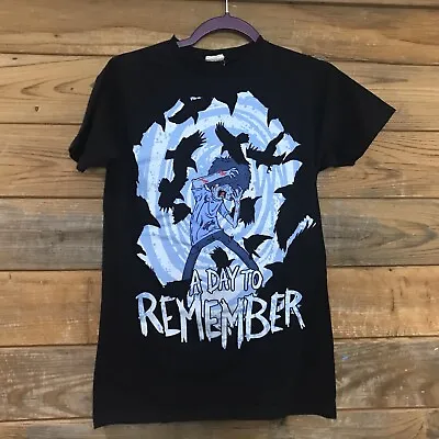 A Day To Remember- T-Shirt ADTR Short Sleeve Punk Rock Metal Band Crows Small • $13.99