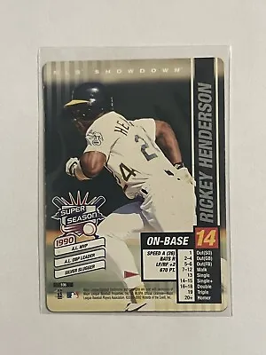 2002 MLB Showdown Pennant Run - Super Season #106 Rickey Henderson HOF • $15