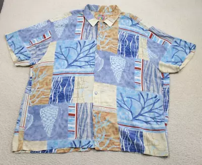 Vintage Jams World Shirt Men's XXL Button Up Short Sleeve Hawaiian Floral • $49.99