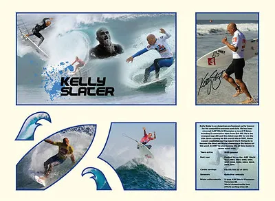 $97.99 • Buy New Kelly Slater Signed Limited Edition Memorabilia Framed