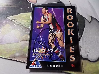 Peter Everitt Signed 1994 AFL Dynamic Electrifying Rookies St Kilda HAND Signed • $5