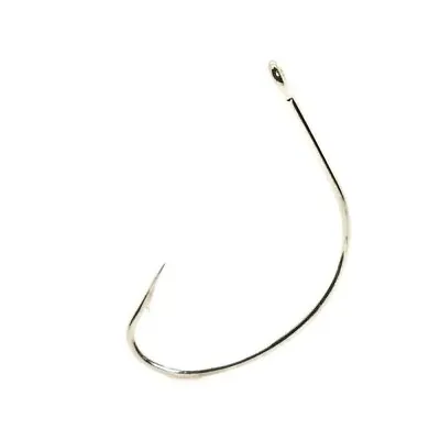 Mustad Hooks 37140-NI-1/0-100 Wide Gap Kahle Fluke Shiner SILVER Bait Hook • $14.72