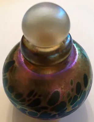 1983 Susan Mueller Studio Art Glass Perfume Bottle-3.5” • $125