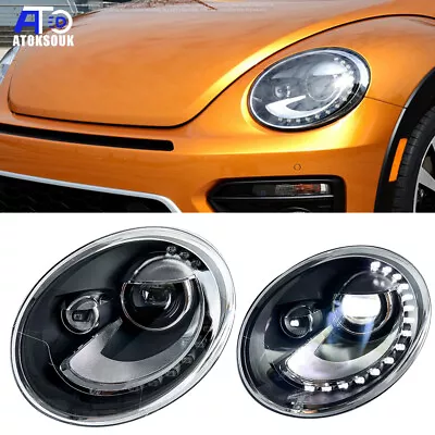 US For VW Beetle 13-19 Headlight Assembly LED DRL OEM Sequential Turn Signal Kit • $516.60