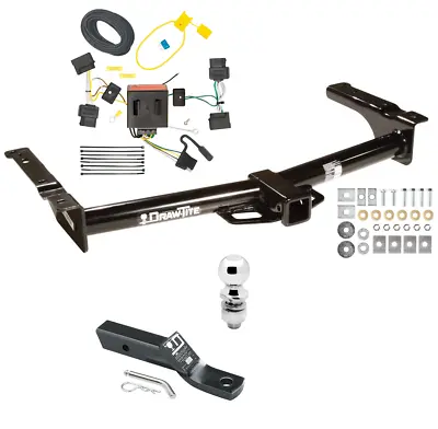 Trailer Tow Hitch For 08-14 Ford Van E150 E250 E350 Super Duty Wiring & 2  Ball • $343.55