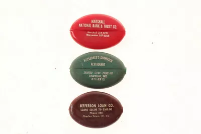 3 Vintage  Advertising Rubber Coin Purses Virginia Maryland West Virginia • $19