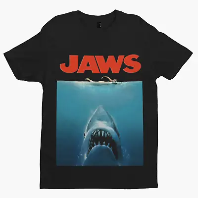 £11.99 • Buy Jaws T-shirt - Movie Poster 70s 80s Shark Movie Film Retro Yolo Gift Uk