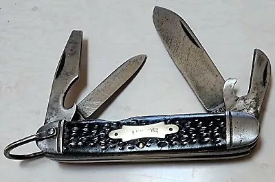 Vintage Camillus 4 Blade Scout KnifeBone Scales Made In USA Solid Tight Knife • $34.95