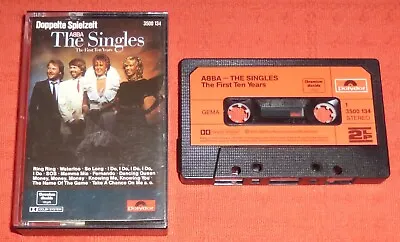 Abba - Chrome Cassette Tape - The Singles - First Ten Years - German Issue • £14.99