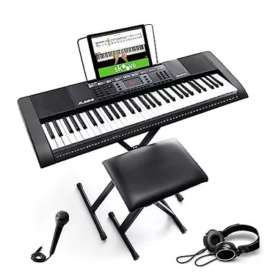 Alesis Melody 61 Key Keyboard Piano For Beginners With Speakers Stand Bench H... • $159.42