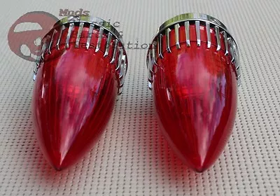 $71.75 • Buy Rat Rod Red 59 Cadillac Tail Lights Custom Car Pickup Truck Frenched Recess Pair