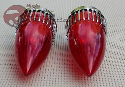 Rat Rod Red 59 Cadillac Tail Lights Custom Car Pickup Truck Frenched Recess Pair • $122.90