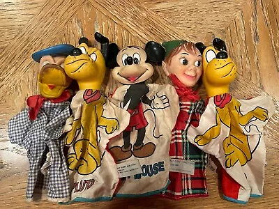 Lot Of 5 Vintage Original WALT DISNEY PRODUCTIONS Character Hand Puppets • $9.99