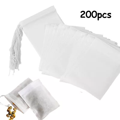 £6.41 • Buy Filter Paper Empty Unbleached Sealable Self Fill Tea Coffee Herb Eco Bags