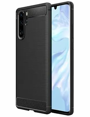 For  Huawei P30 Pro New Edition Case Carbon Fibre Gel Cover Ultra Slim  • £3.90