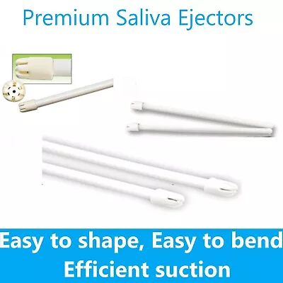 1000/Case Saliva Ejectors Ejector WHITE/BLUE Dental Suction Tips Disposable • $6.79