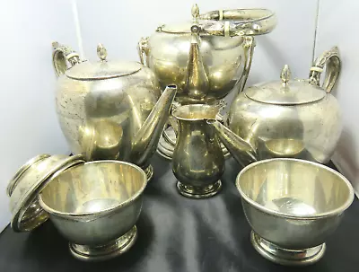 Udall & Ballou Antique Sterling Silver Tea Service Set 6 Pieces • $5499.99