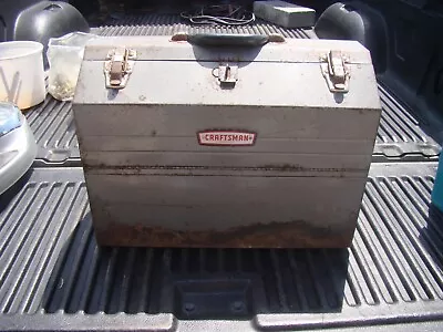 Vtg Craftsman #6536 Tombstone Metal Tool Box Cantilever Hip Roof • $16