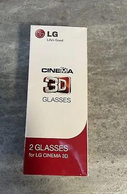 LG Cinema 3D Glasses X 2 Glasses For LG Cinema 3D AG-F310 Boxed • £9.99