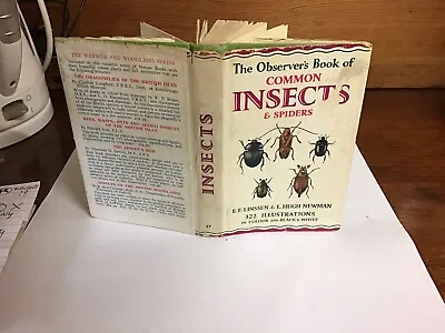 Observers Book Of Common Insects & Spiders 1962: • £9.99