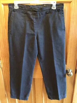 Amish Mennonite Hand Made Black Cotton 5-Button Pants W36 1/2 EUC Plain Clothing • $14.99