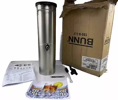 BUNN TDO-N-3.5 3 1/2 GAL Narrow Ice Tea Coffee Dispenser W/Solid Lid 39600.0024 • $99