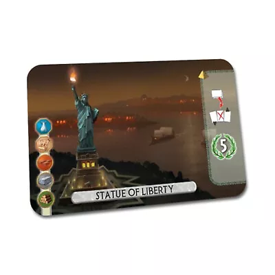 Repos Board Game 7 Wonders Duel Promo - Statue Of Liberty Bag NM • £11.40