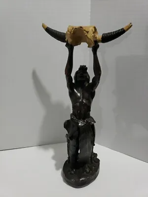 Dewitt 89 - Vintage Indian Statue Sculpture- 3063 Of 5000 - ARMS BROKEN/GLUED • $125