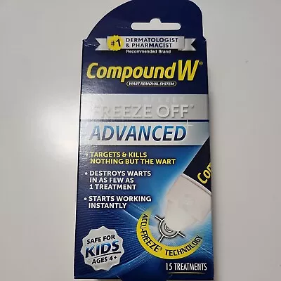 $17.99 • Buy Compound W Freeze Off Advanced Wart Remover Accu Freeze 15 Application Exp 2024+