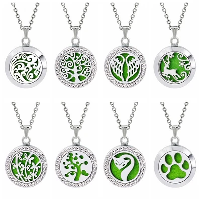 $4.49 • Buy Oil Diffuser Necklace Fragrance Locket Aroma Charms Aromatherapy Pendant