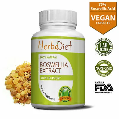 £1.31 • Buy Boswellia Serrata Extract Capsules 75% Best Boswellia 500mg Joint Health Support