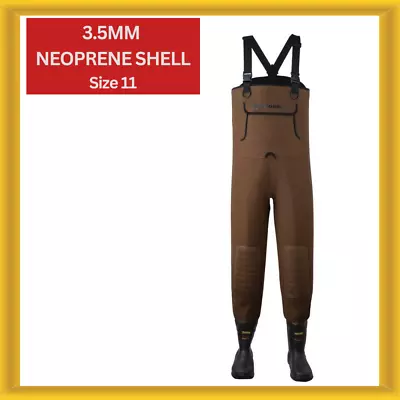 Hodgman CASTCBC11 Caster Neoprene Cleated Bootfoot Chest Waders Size 11 Brown • $89.99