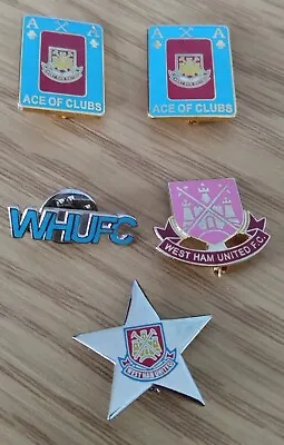 £0.99 • Buy Job Lot/collection Of 5 West Ham United Football Club Badges