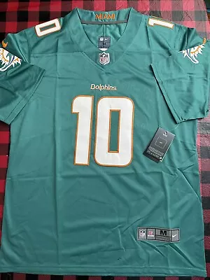 Miami Dolphins Tyreek Hill #10 Stitched Green Football Jersey Men’s M NWT • $65