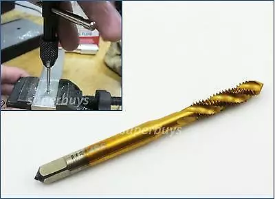 £7.27 • Buy Spiral M5 HSS Tap Screw Thread Threading Tapping Pot Plug Flute Drill Bit Tool