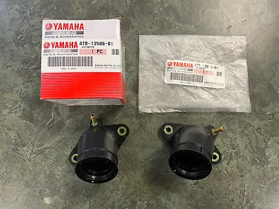 $101.99 • Buy 98-16 Yamaha V Star 650 XVS650 Carburetor Boot Set OEM 4TR-13586-01 4TR-13596-01