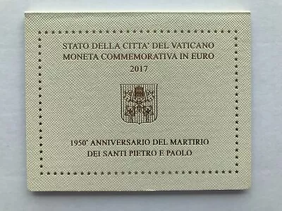 VATICAN - 2 € Euro Commemorative Coin 2017 - Martyrdom Of Saint Peter Saint Paul • $39.50