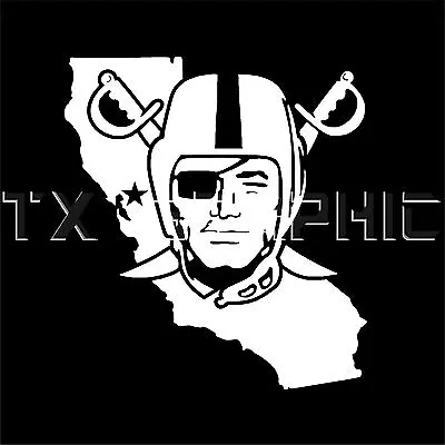 Oakland Raiders Sticker California Vinyl  Decal Vehicle Graphic Custom  Boat Car • $5.95