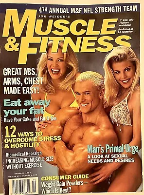Muscle And Fitness October 1994 Lee Priest Barbara Moore Catherine Berge • $5