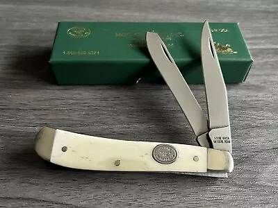 New Moore Maker 5201B Mini Trapper Folding Pocket Knife - Natural Bone - Carbon • $42