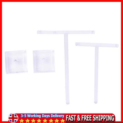 £5.49 • Buy 2pcs/set Earring Holder Tree Countertop Organic Glass For Necklaces Bracelet