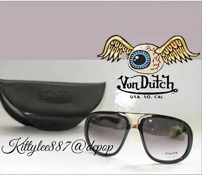 Rare Brand New Vintage Von Dutch Aviator Sunglasses  • $150