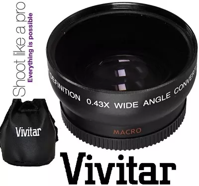 Pro Hi Def Wide Angle Lens With Macro For Canon EOS Rebel T8i 90D • $16.95