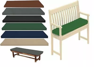 Outdoor 2/3/4 Seater Bench Pad Waterproof Fabric Garden Furniture Seat Cushions • £23.47